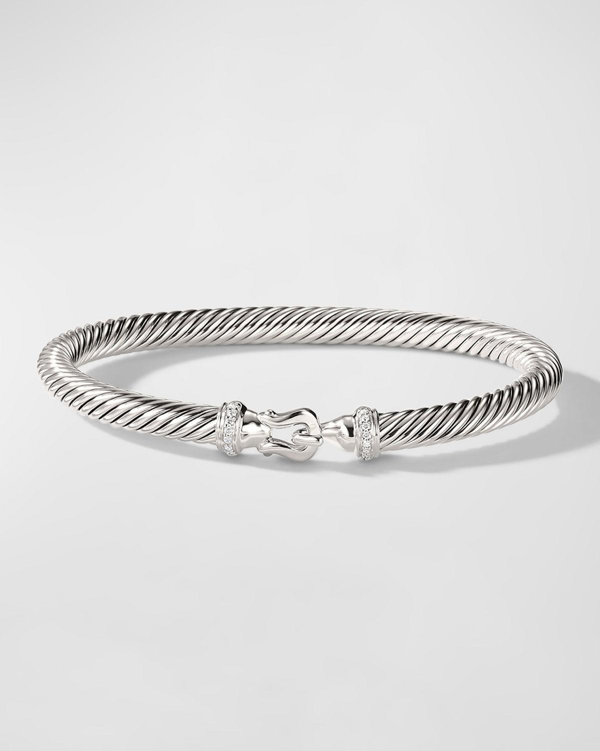 Cable Buckle Bracelet with Diamonds Product Image