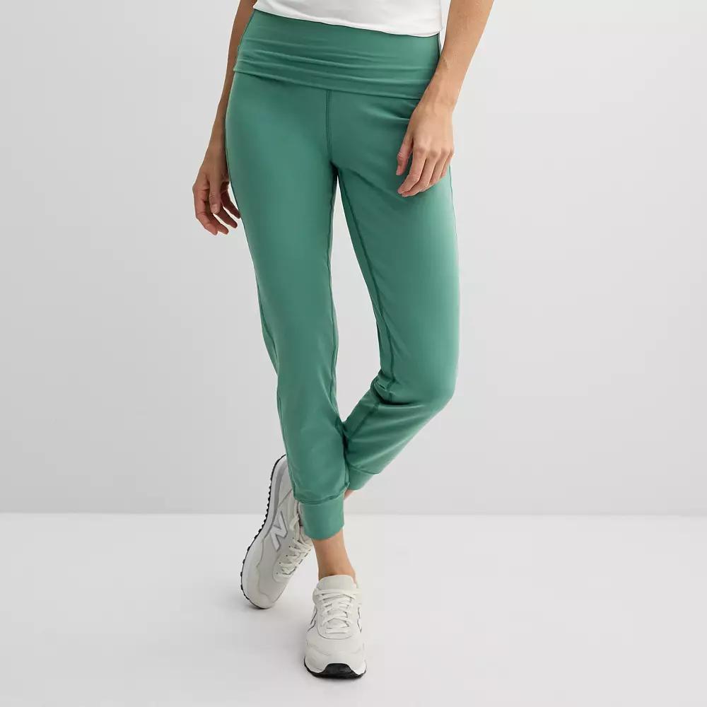 Women's Tek Gear® Essential Soft Fold Over Jogger Pants,  Product Image