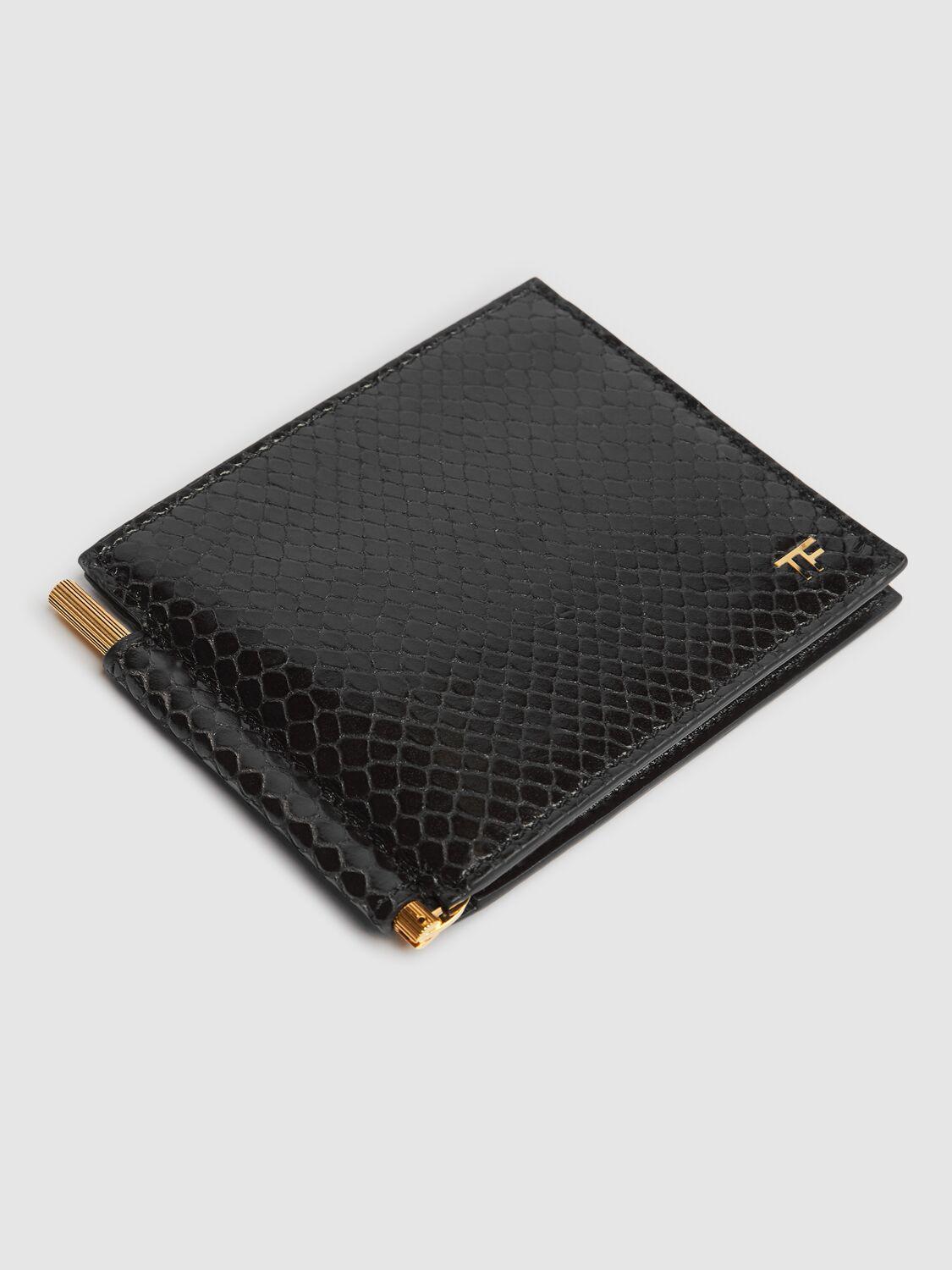 TOM FORD T-line Money Clip Wallet In Black Product Image