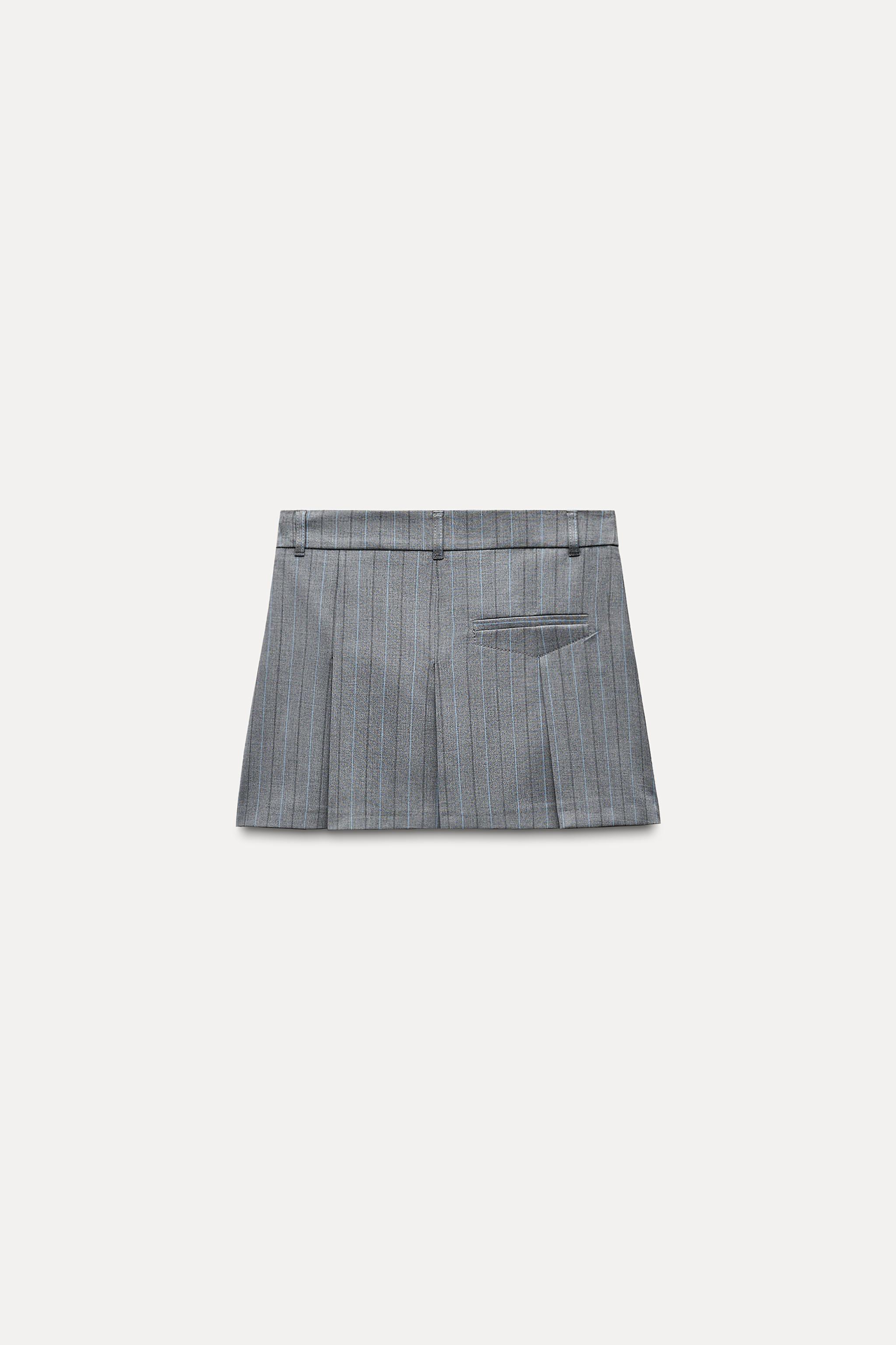 PINSTRIPE MINI SKIRT Product Image