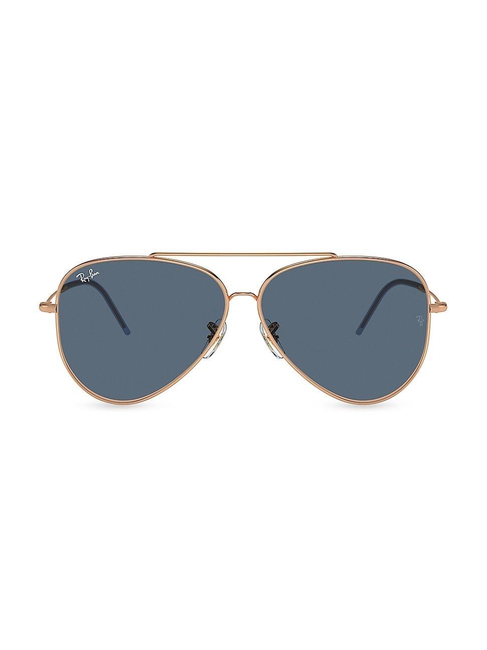 Mens RBR0101S 59MM Reverse Aviator Sunglasses Product Image