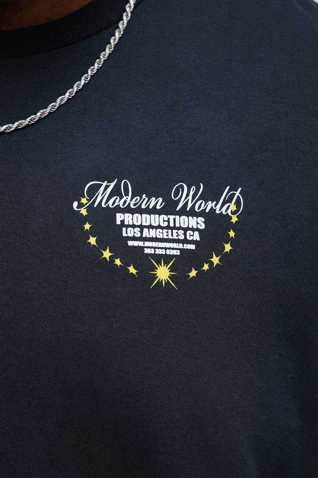 Modern World Production Short Sleeve Tee - Black Product Image