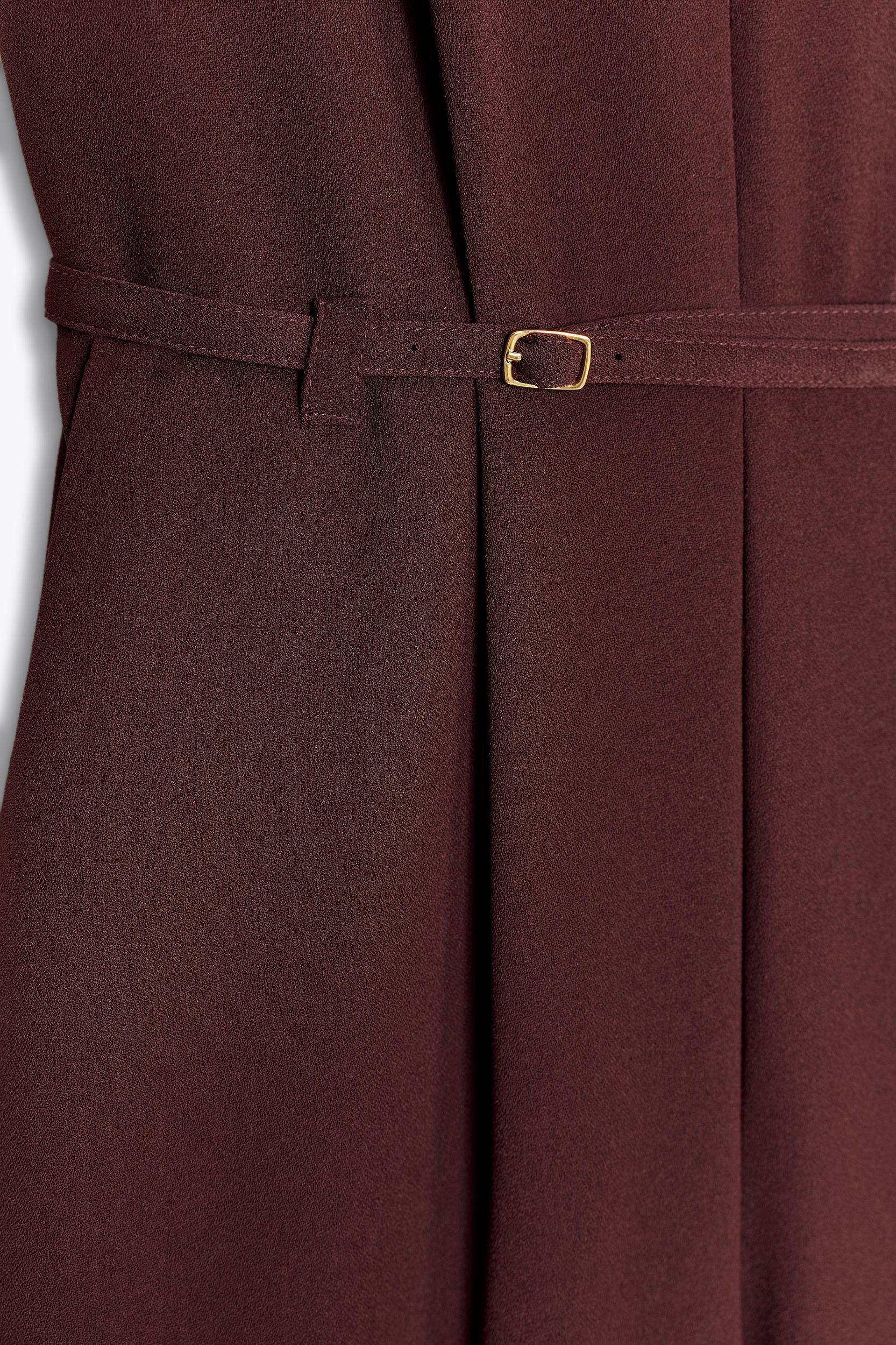 WIDE-LEG BELTED JUMPSUIT Product Image