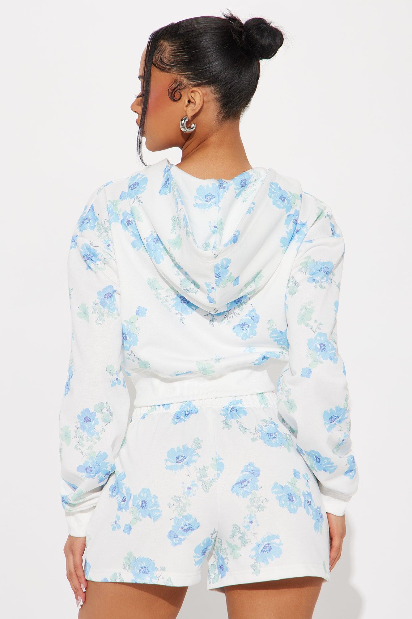 Farrah Floral Short Set Set - Blue/combo Product Image