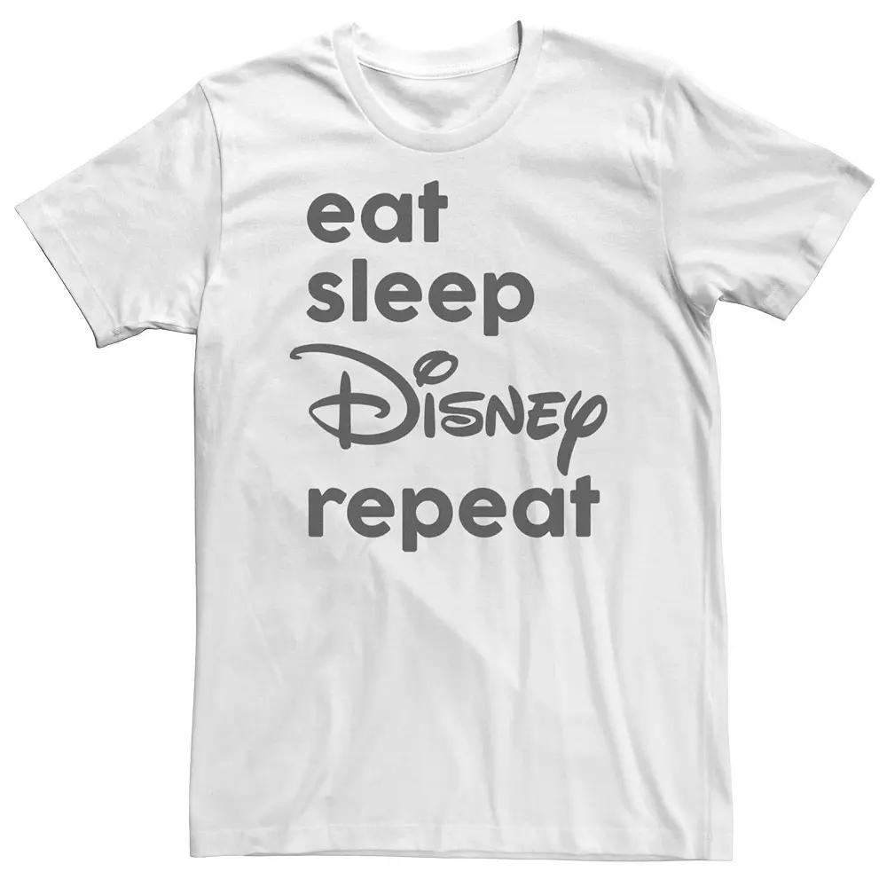 Big & Tall Disney Eat Sleep Disney Repeat Tee, Men's,  Product Image