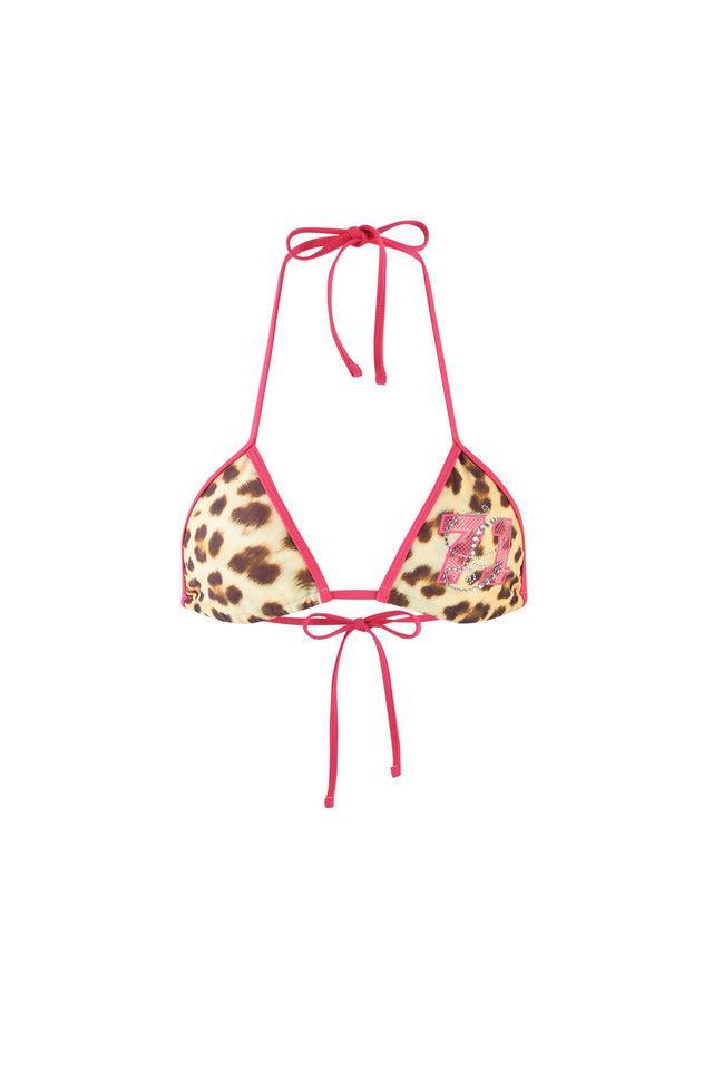 CORDELIA BIKINI TOP - NEUTRAL : LEOPARD : WILDCARD Product Image