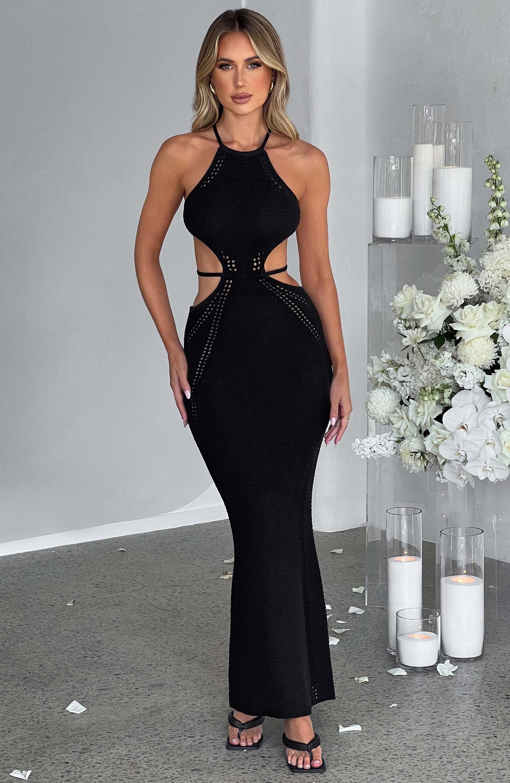 Delia Maxi Dress - Black Product Image