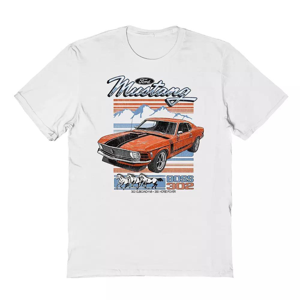 Men's Boss 302 Power Graphic Tee, Size: XL, White Product Image