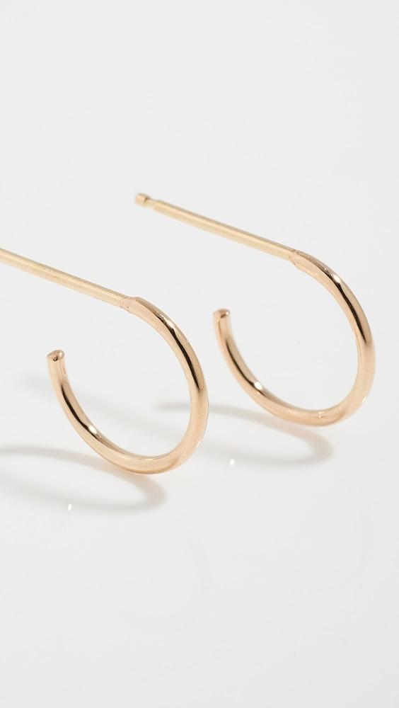 Zoe Chicco 14k Gold Tiny Huggie Hoops | Shopbop Product Image