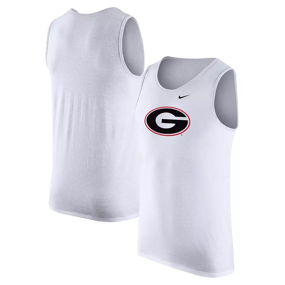 Men's Nike White Georgia Bulldogs Tank Top,  Product Image