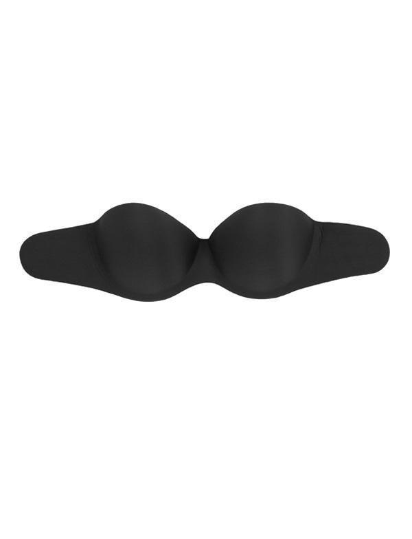  strapless backless moulded sticky bra - black Product Image