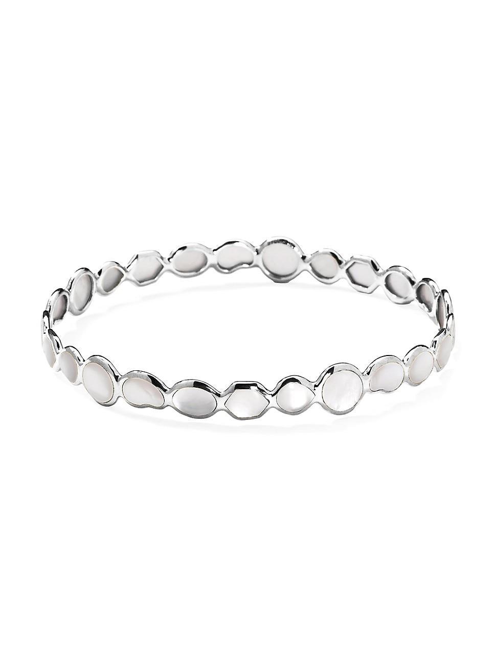 All-Over Stone Bangle in Sterling Silver Product Image