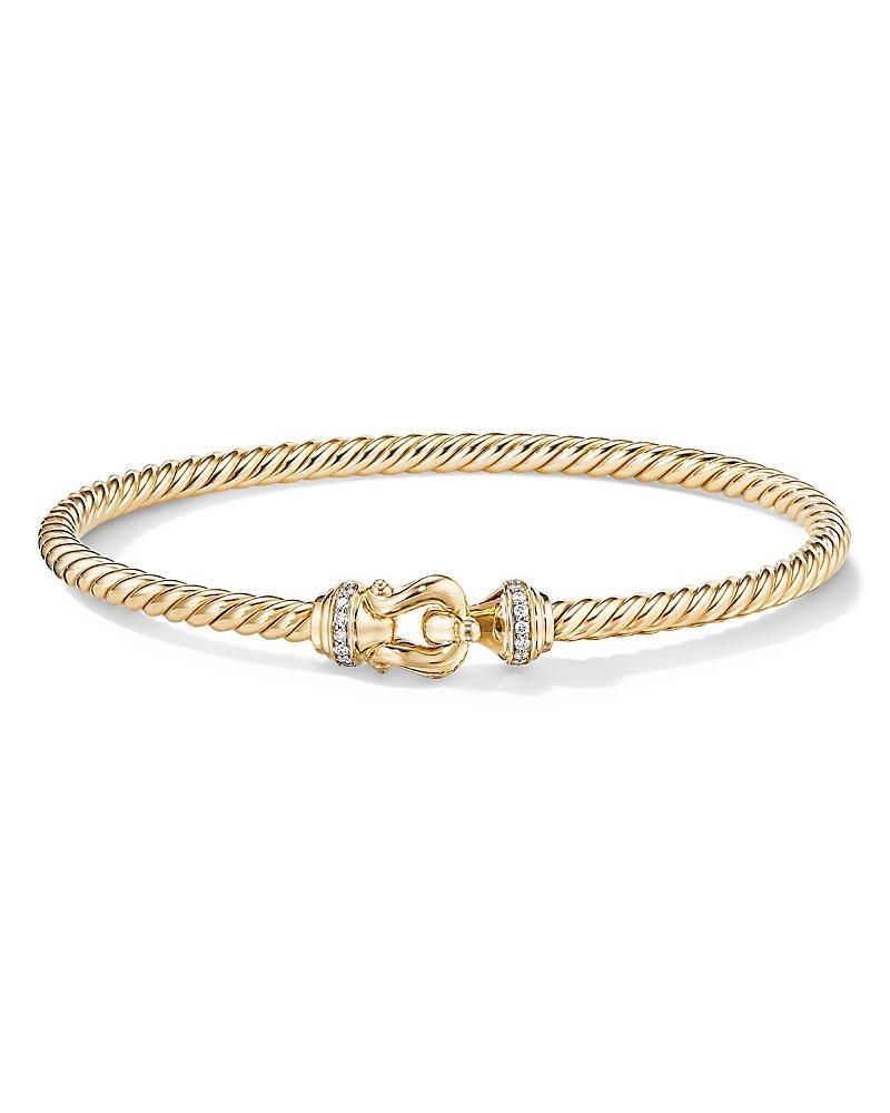 Womens Buckle Bracelet in 18K Yellow Gold Product Image