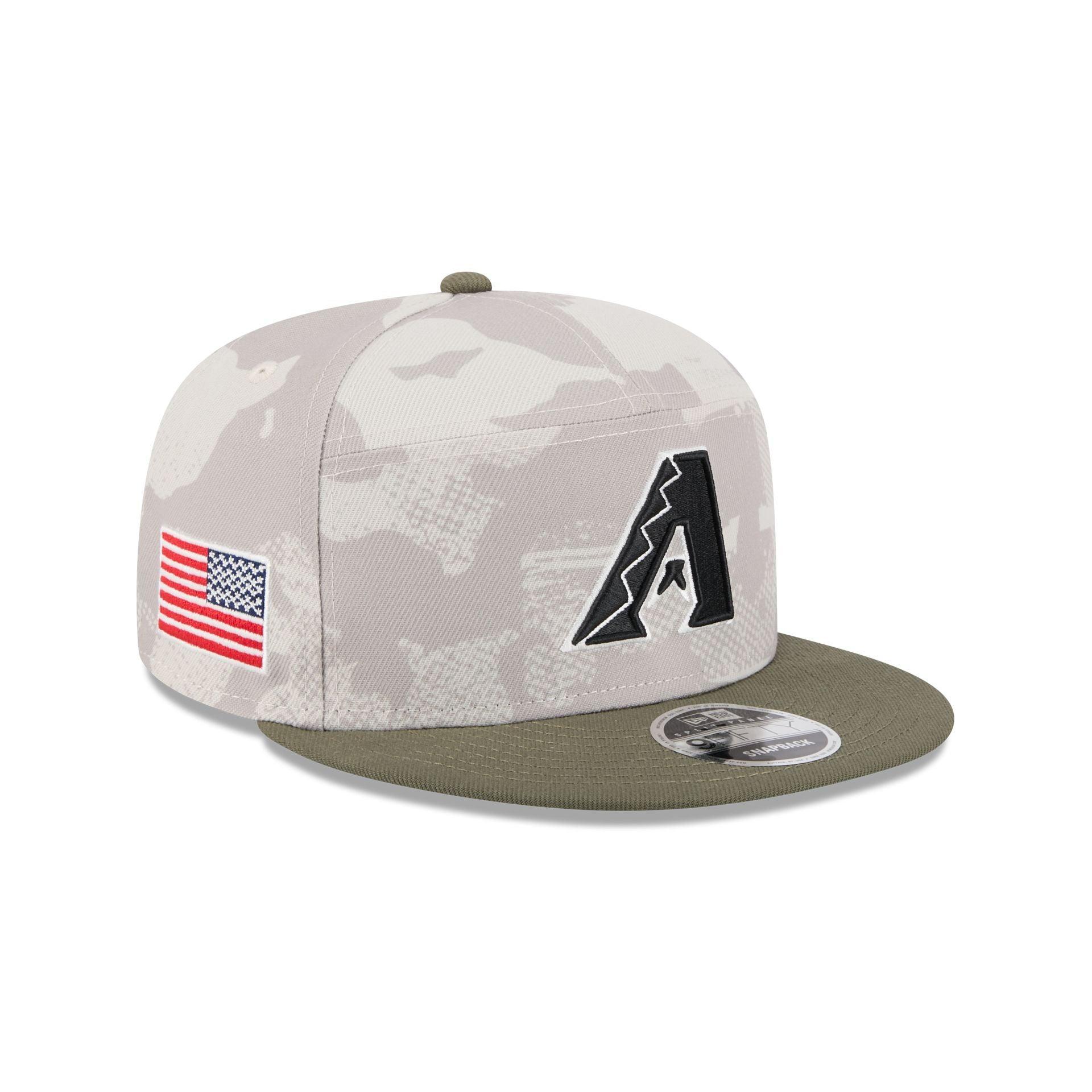 Arizona Diamondbacks Armed Forces Day 2025 Split Panel 9FIFTY Snapback Hat Male Product Image