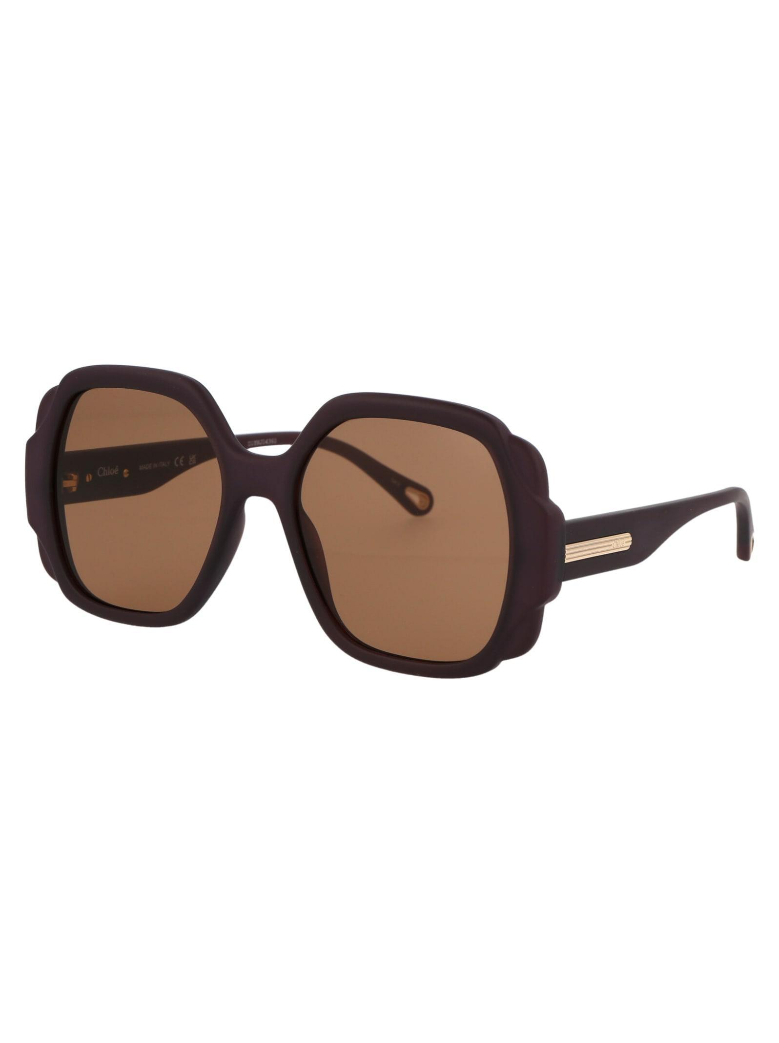 CHLOÉ Eyewear In 001 Brown Brown Brown Product Image