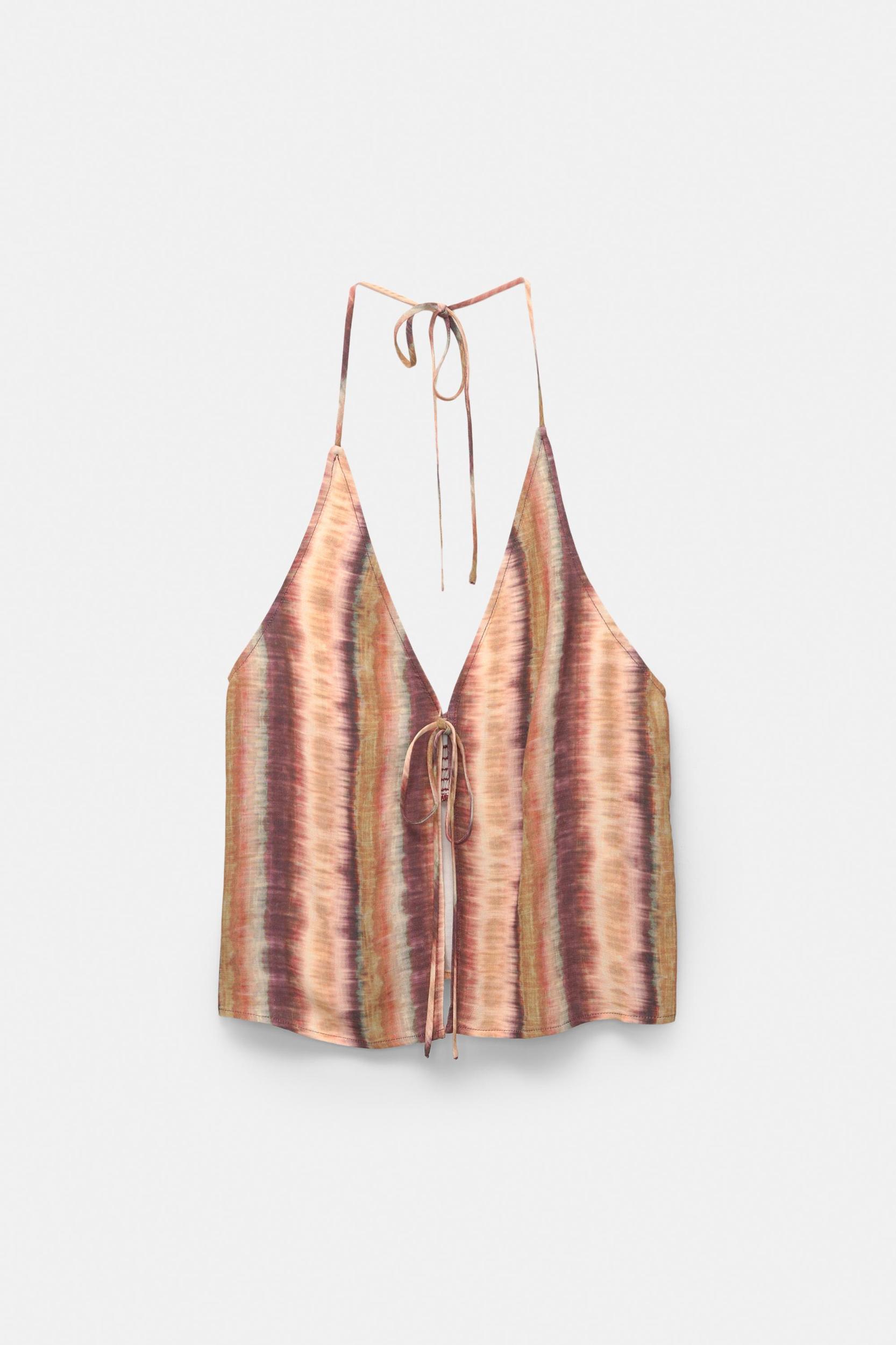 Printed halter top Product Image