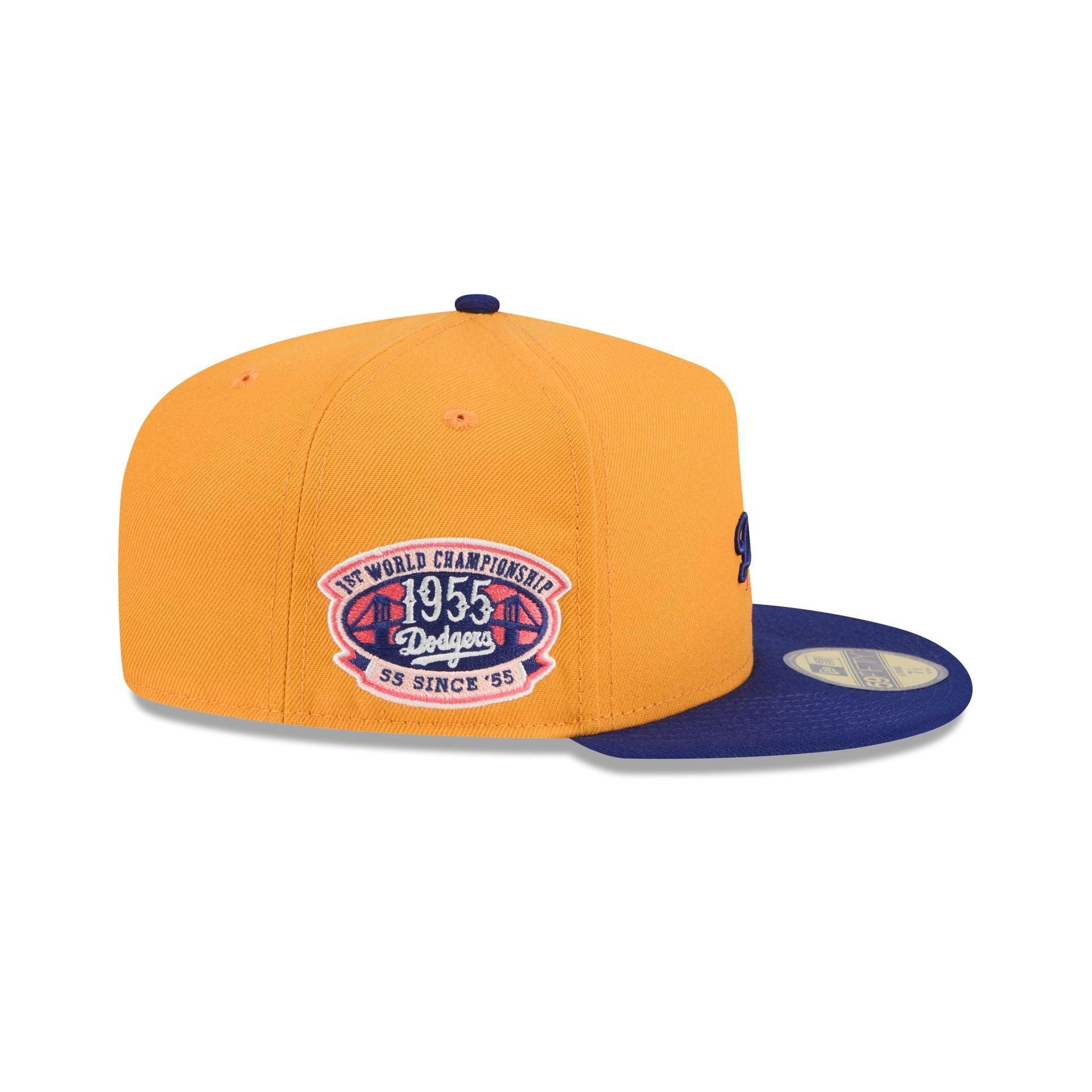 Los Angeles Dodgers Gold 59FIFTY A-Frame Fitted Hat Male Product Image