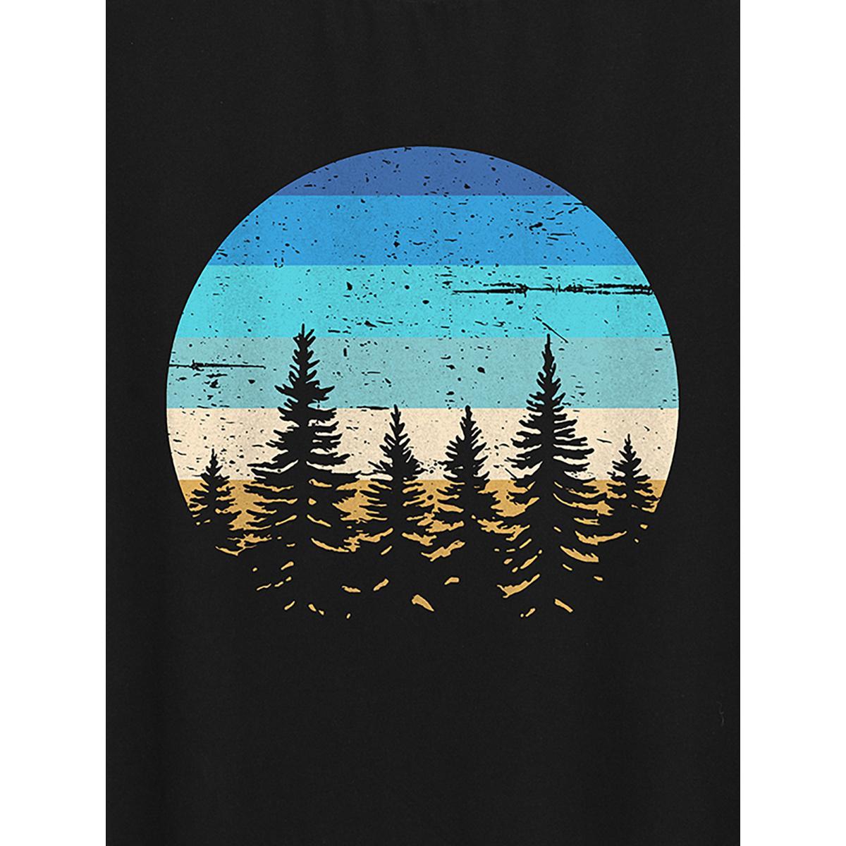 Plus Size Beach Vibes Round Neck T-Shirt Black Women Non Tropical Round Neck Casual T-shirts BloomChic 10/M Product Image