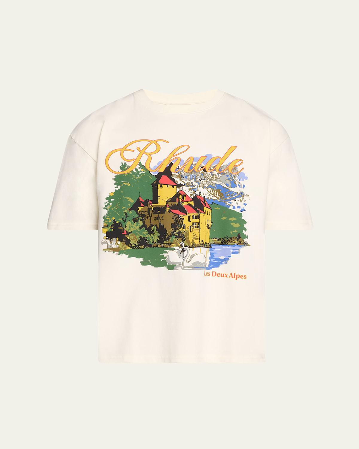 Mens Chateau Alpes Graphic T-Shirt Product Image