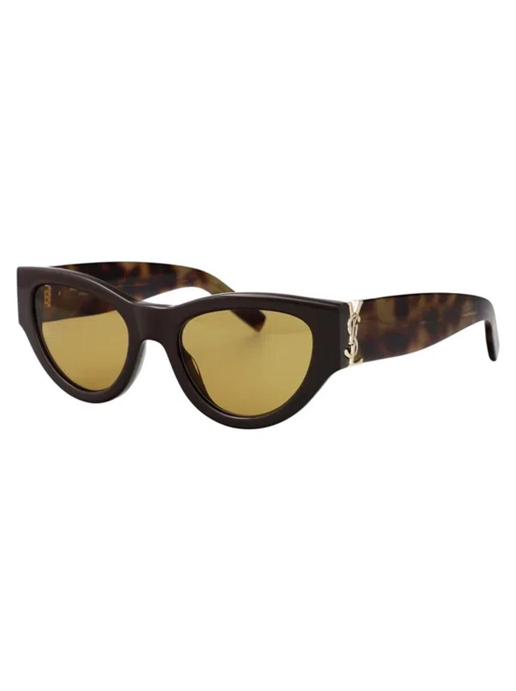 SAINT LAURENT Eyewear Sunglasses In Brown Product Image