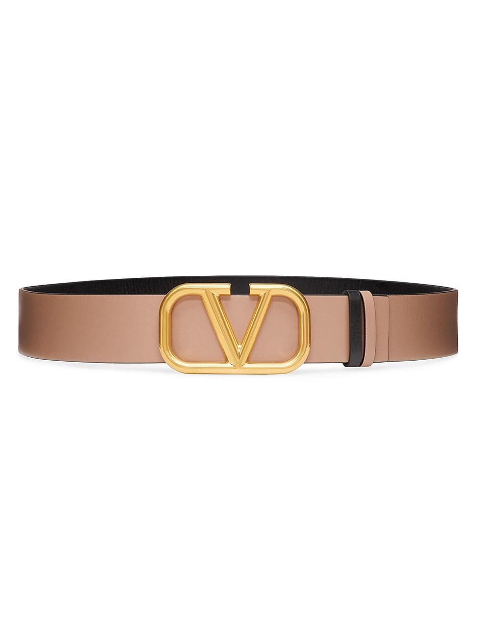 Womens Reversible VLogo Signature Belt in Glossy Calfskin 40MM Product Image