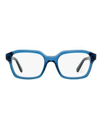 MONCLER Rectangular Ml5181 Eyeglasses Eyeglass Frame Blue Size 52 Acetate Product Image