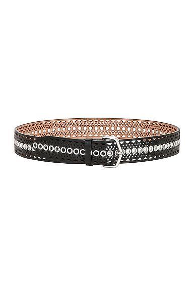 ALAA Vienne Leather Belt in Black Product Image