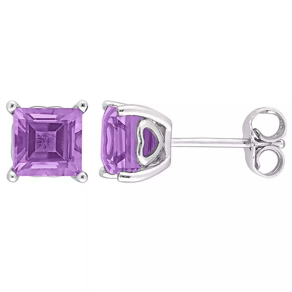 Stella Grace Sterling Silver & Gemstone Stud Earrings, Women's, Purple Product Image