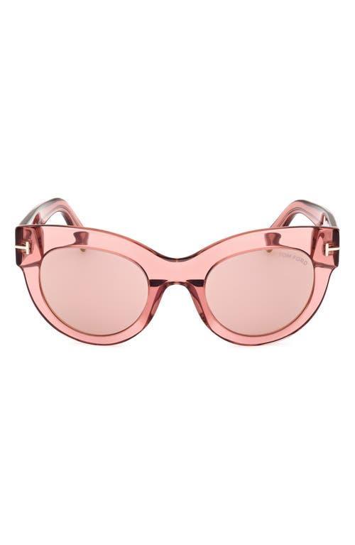 Tom Ford Womens Lucilla Sunglasses, Mirror Gradient TR001699 Product Image