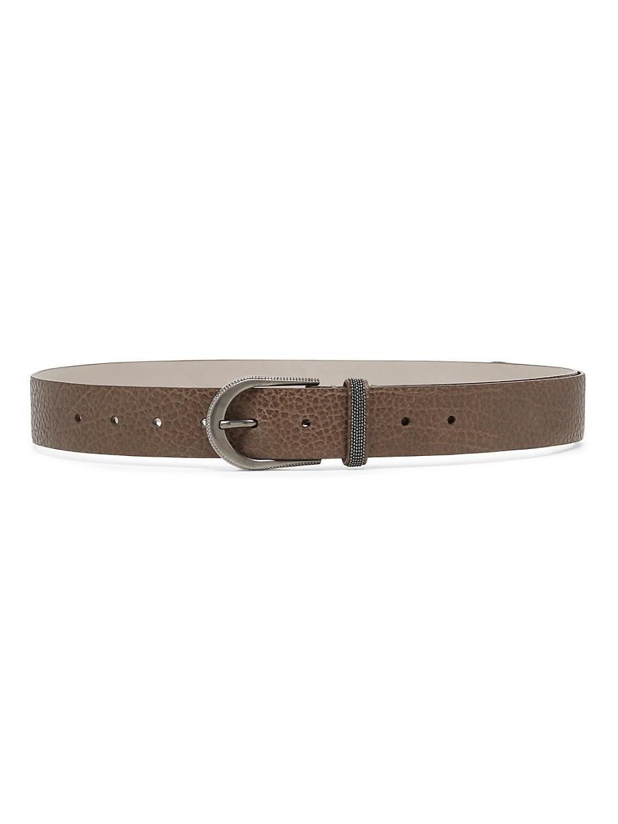 Womens Glossy Hammered Calfskin Belt Product Image