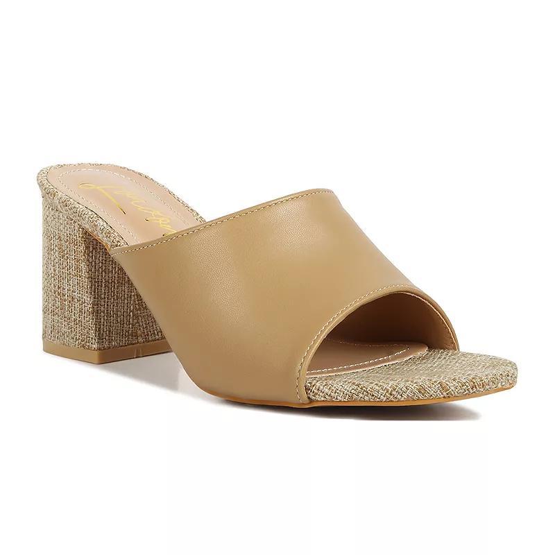 London Rag Block Heel Women's Slip On Sandals, Size: 10 Product Image