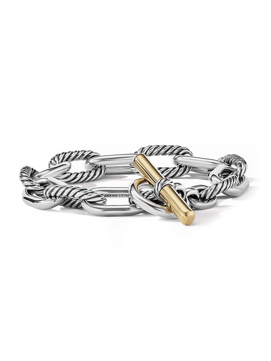 11mm DY Madison Toggle Chain Bracelet in Silver Product Image