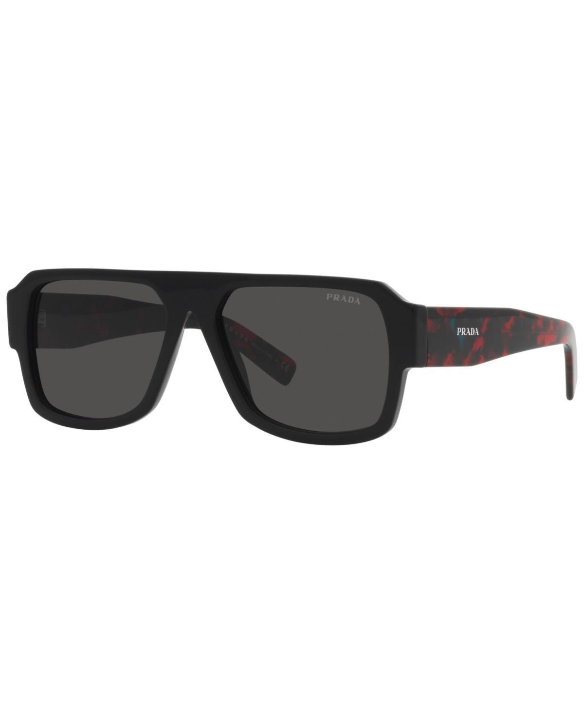 Prada Mens PR 22YS Tortoise 56mm Pilot Sunglasses Product Image