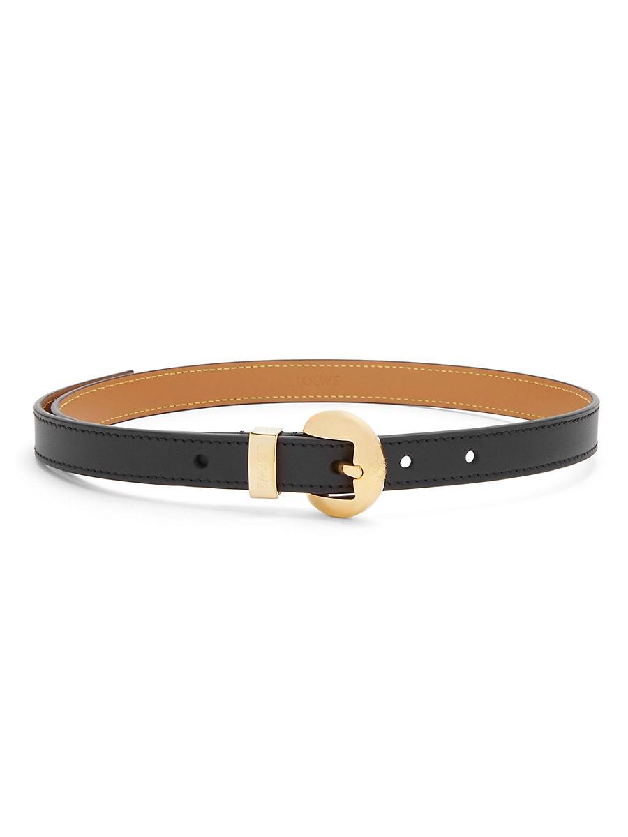 Womens Pebble Leather Belt Product Image