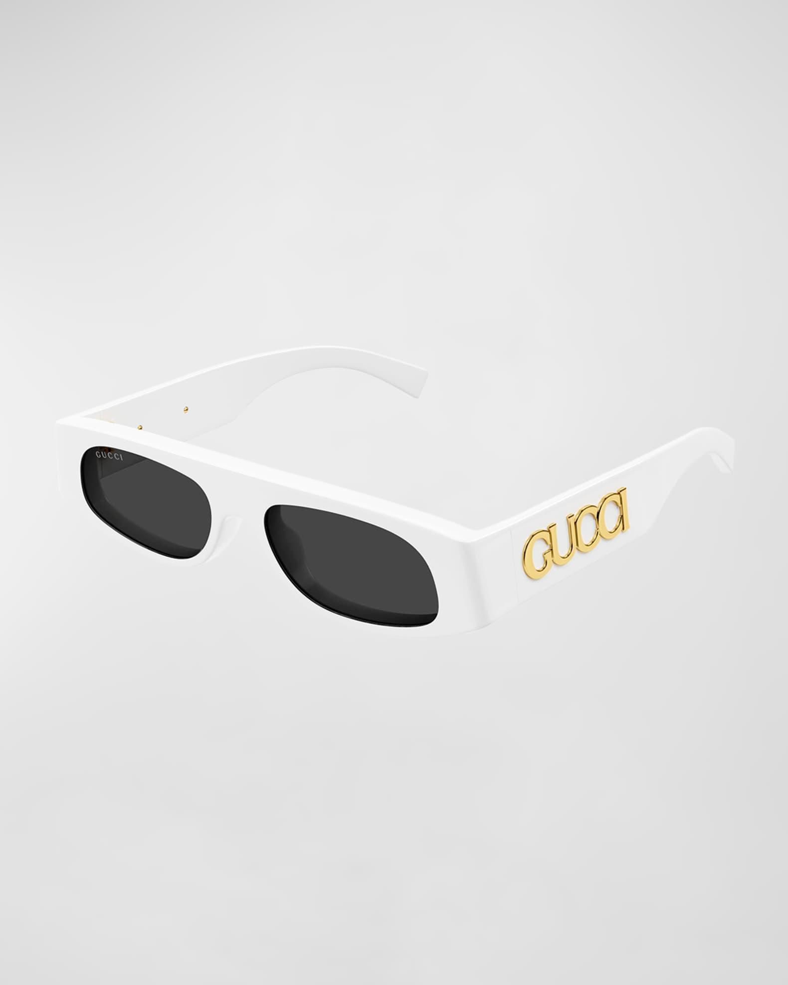 Logo Acetate Rectangle Sunglasses  Product Image