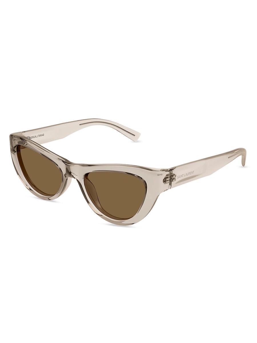 Saint Laurent Script Cat Eye Sunglasses, 53mm Product Image