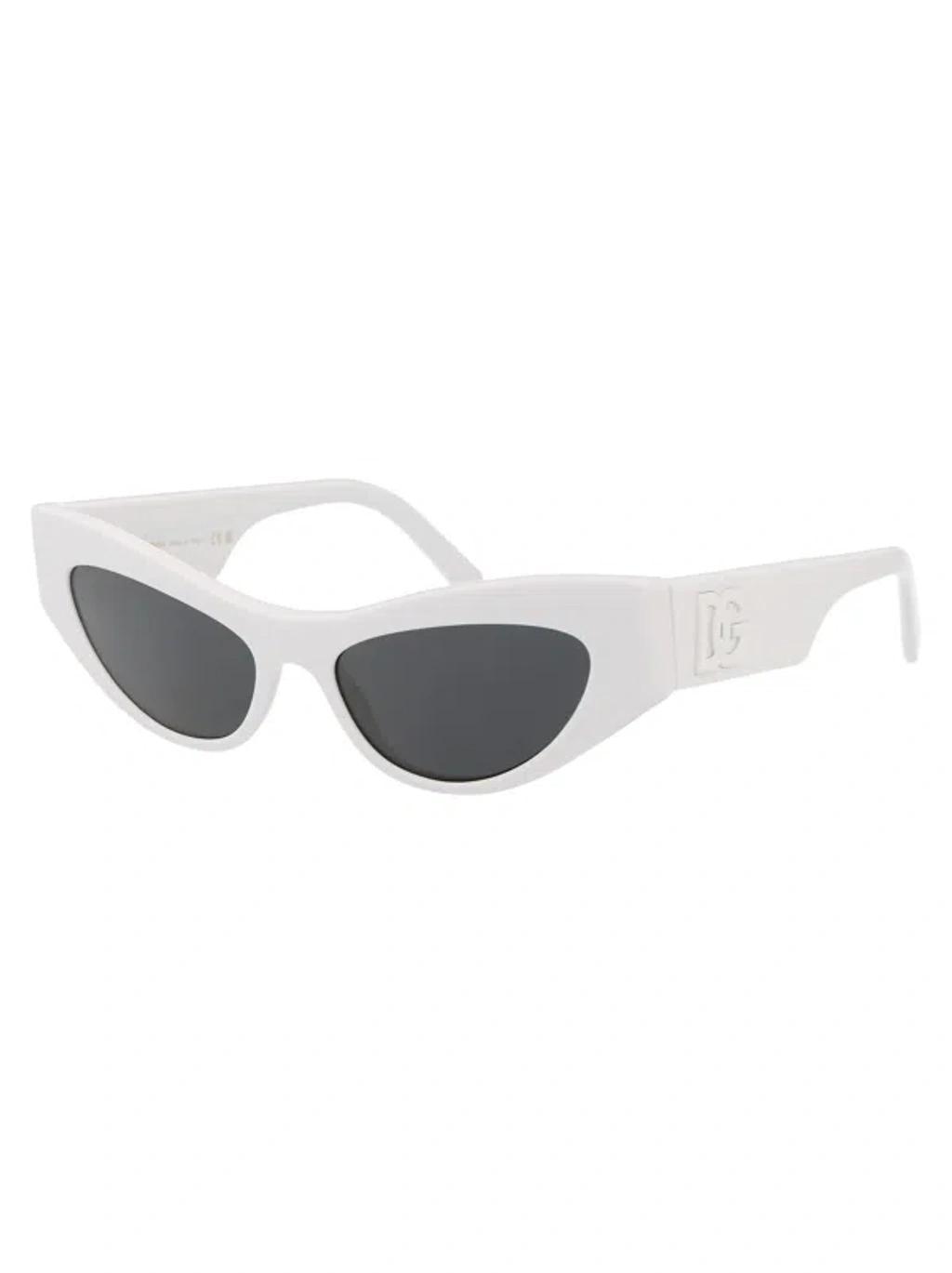 DOLCE & GABBANA Dolce And Gabbana Dark Grey Cat Eye Ladies Sunglasses Dg4450f 331287 52 In 331287 White Product Image