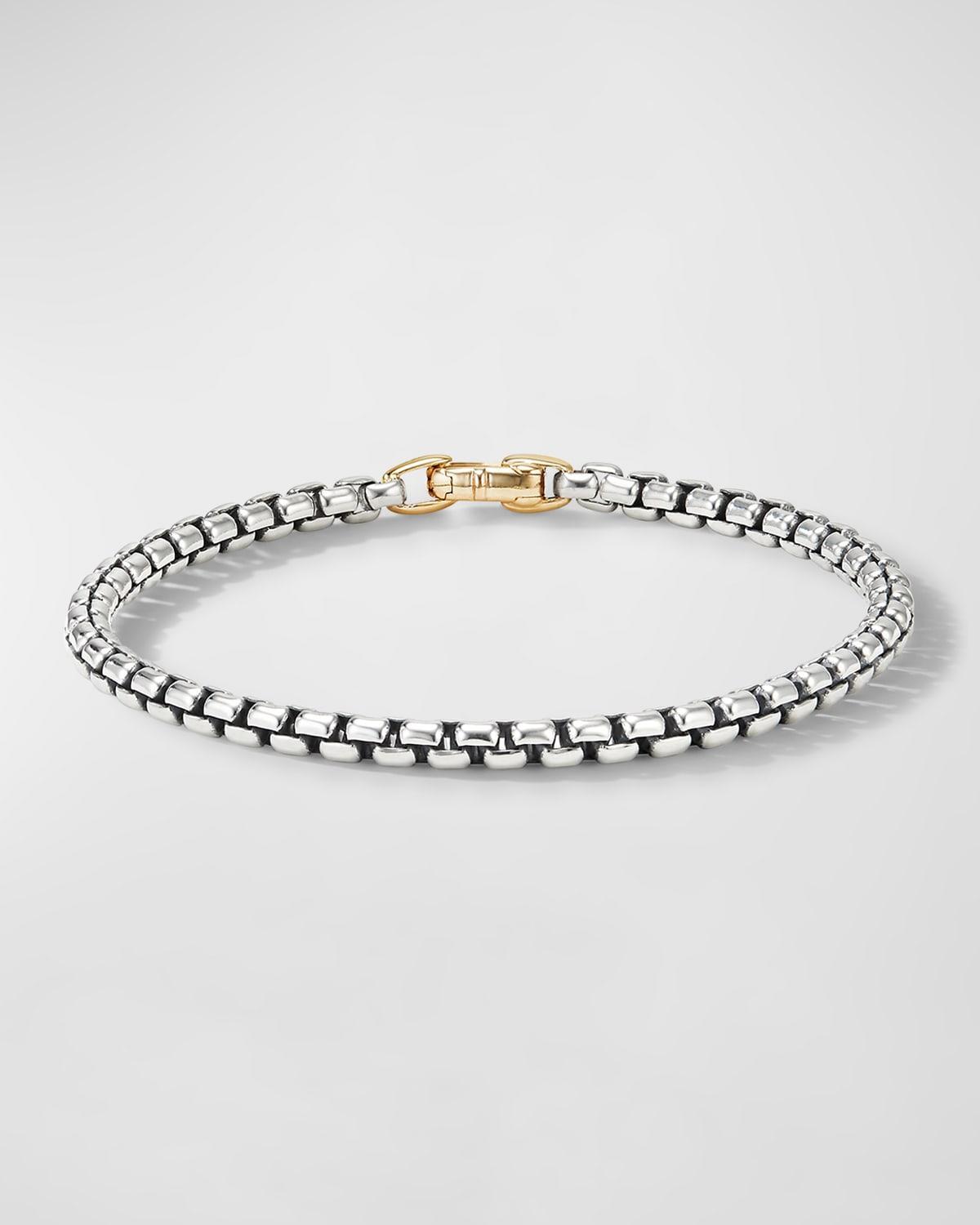 Womens Box Chain Bracelet in Sterling Silver Product Image