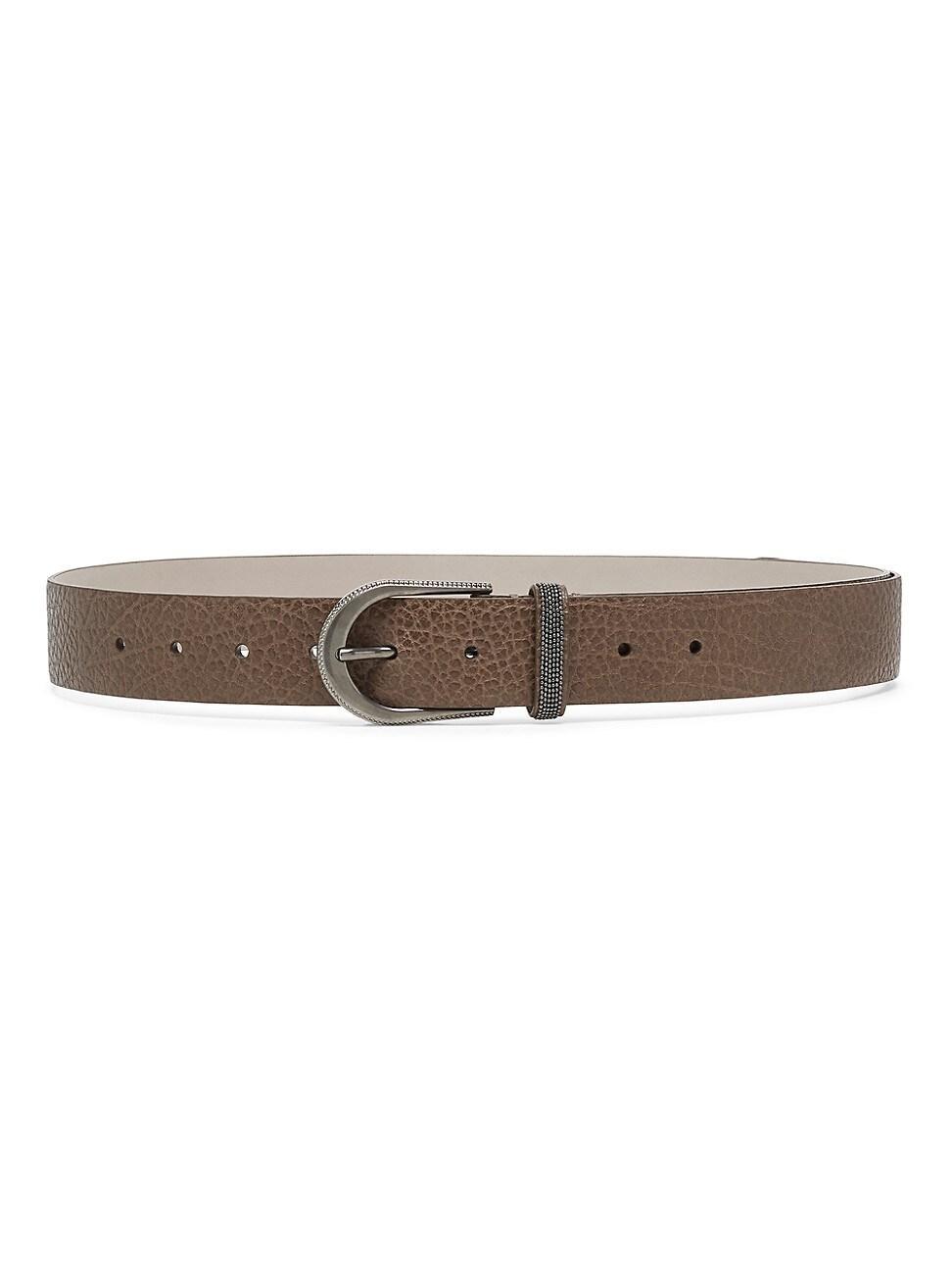 Womens Glossy Hammered Calfskin Belt Product Image