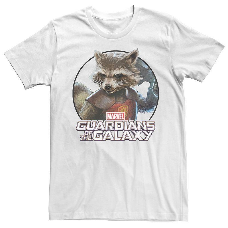 Men's Guardians of the Galaxy Rocket Raccoon Tee, Size: XL, White Product Image