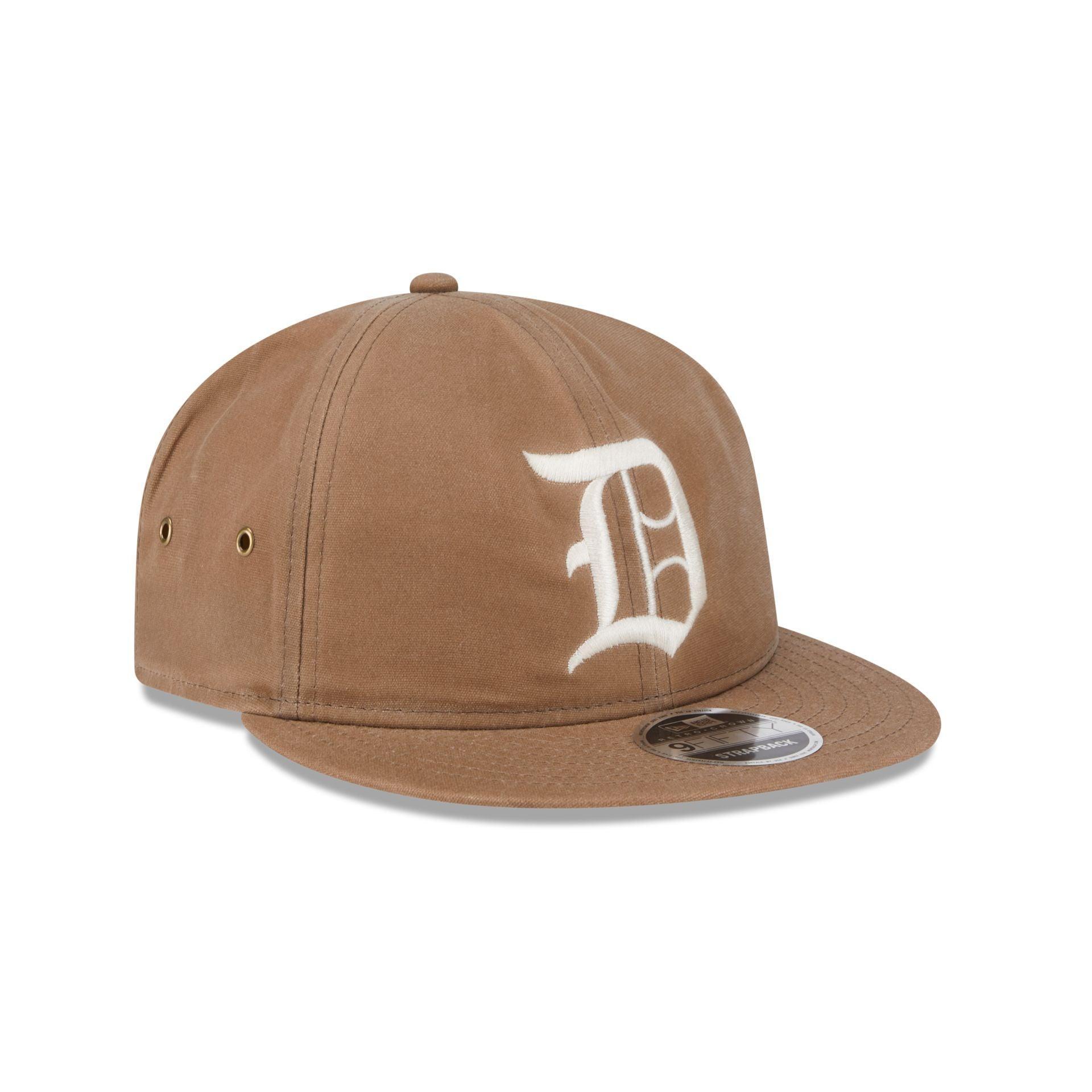 Detroit Tigers Khaki Retro Crown 9FIFTY Adjustable Hat Male Product Image