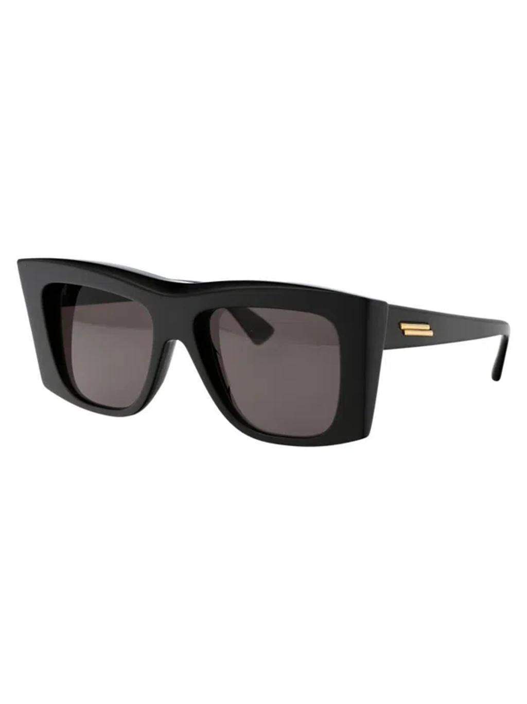 BOTTEGA VENETA Bv1270s Sunglasses In 001 Black Black Grey Product Image