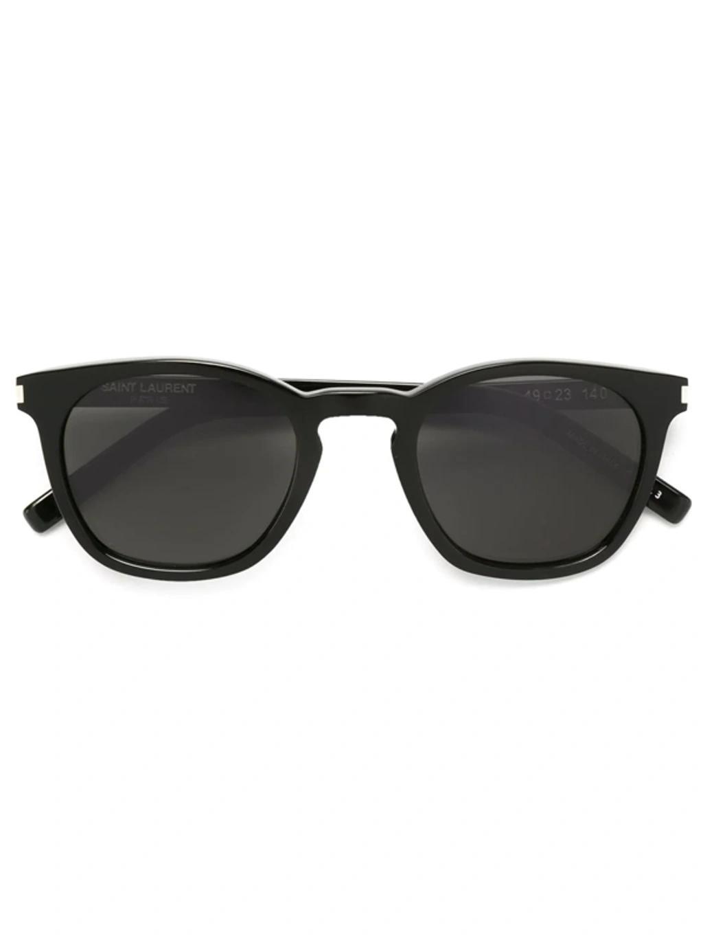 SAINT LAURENT Classic 28 Combi Sunglasses In Black-silver-grey Product Image