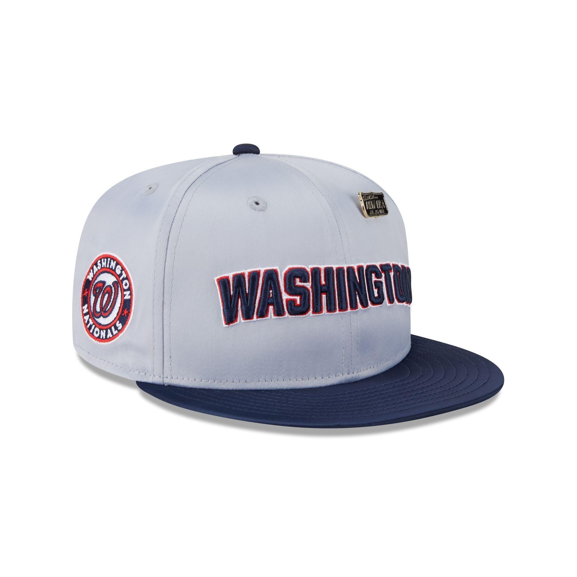 Washington Nationals Satin Pin 9FIFTY Snapback Hat Male Product Image
