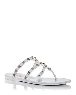 Womens Rockstud Flat Rubber Sandal Product Image