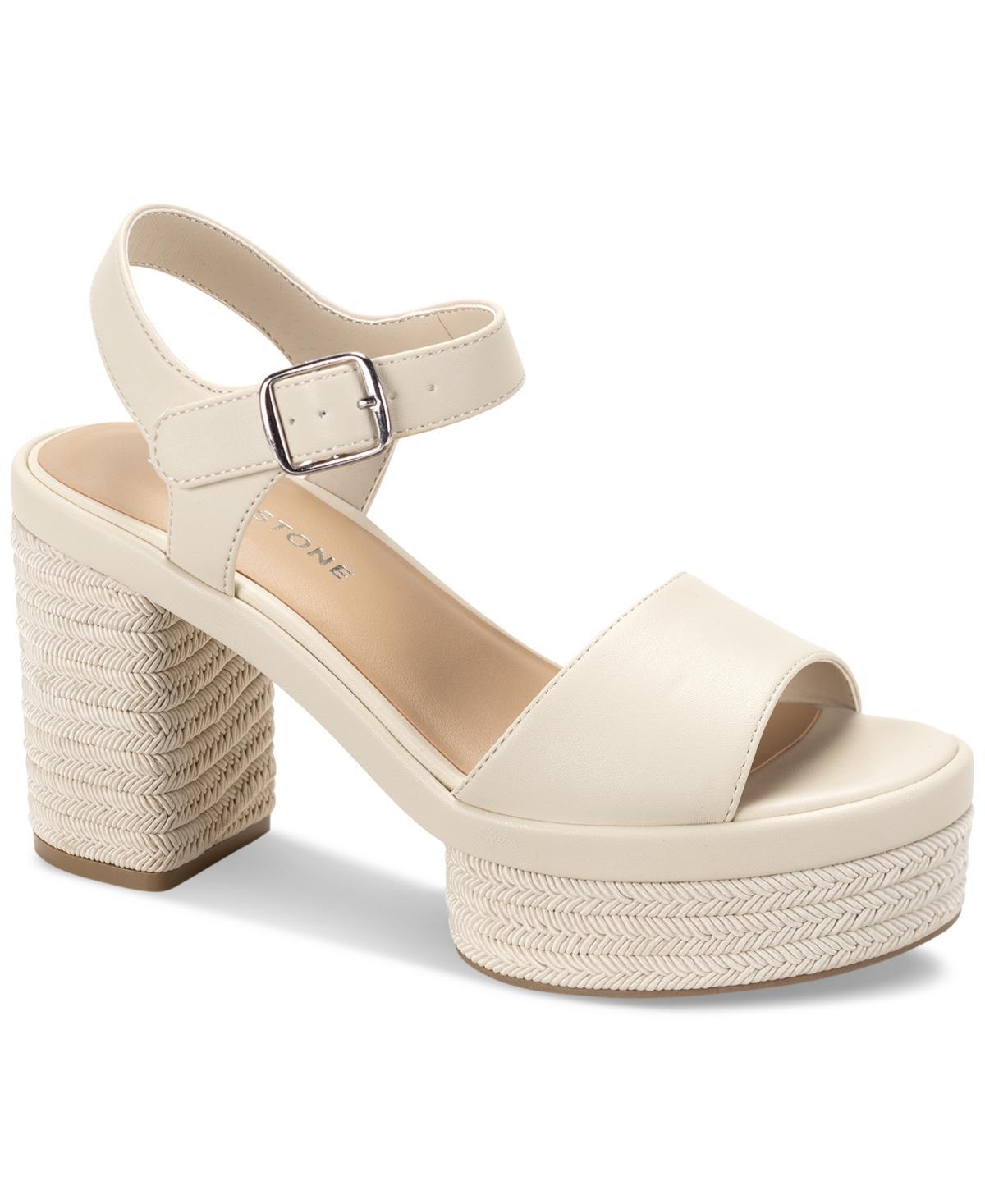 Sun + Stone Womens Edisonn Block Heel Espadrille Platform Sandals, Created for Macys Product Image