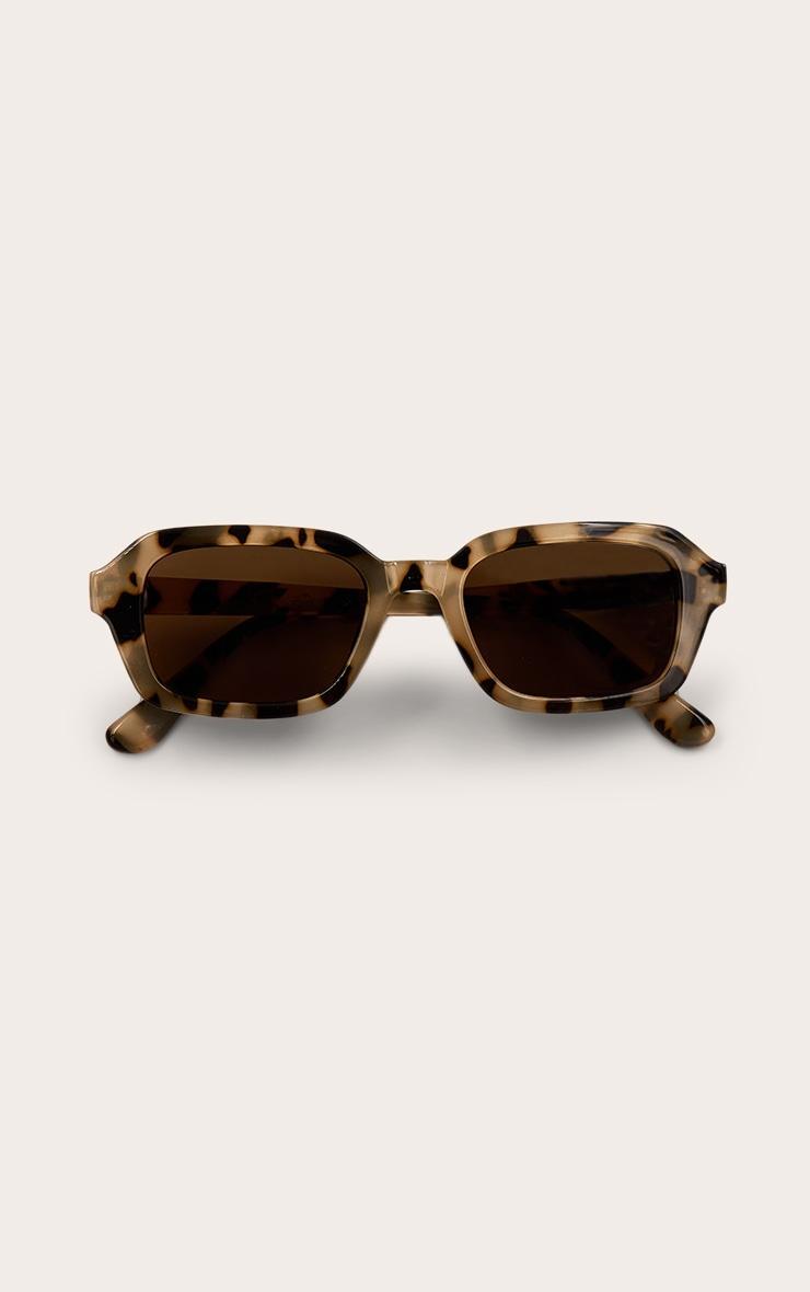 Brown Tort Brown Lens Square Frame Sunglasses Product Image