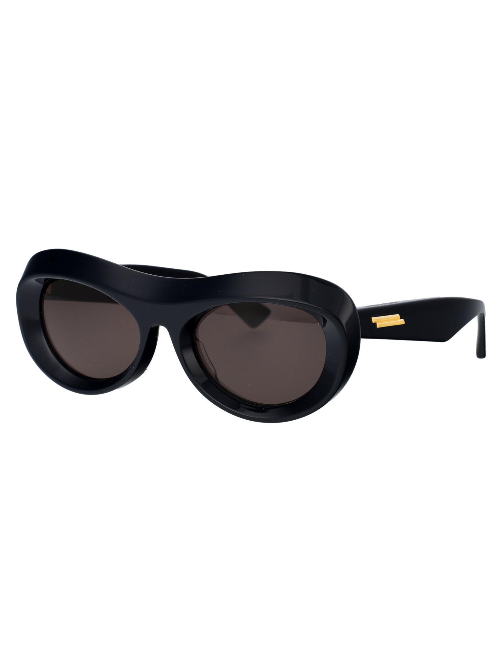 BOTTEGA VENETA Sunglasses In 001 Blue Blue Grey Product Image