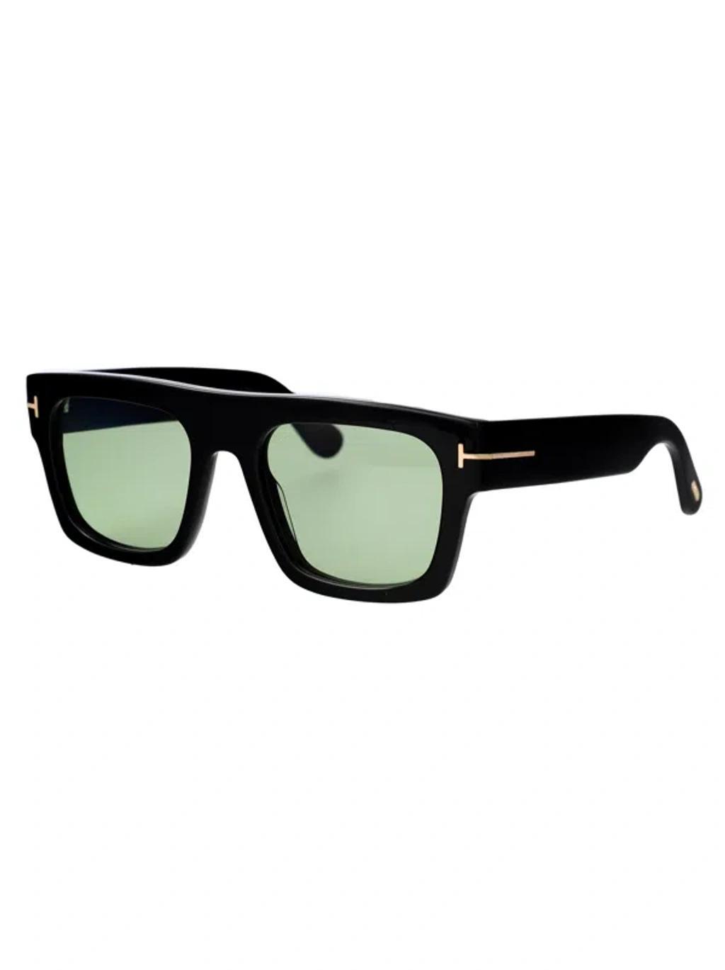 TOM FORD Eyewear Fausto Square Frame Sunglasses In Black Product Image