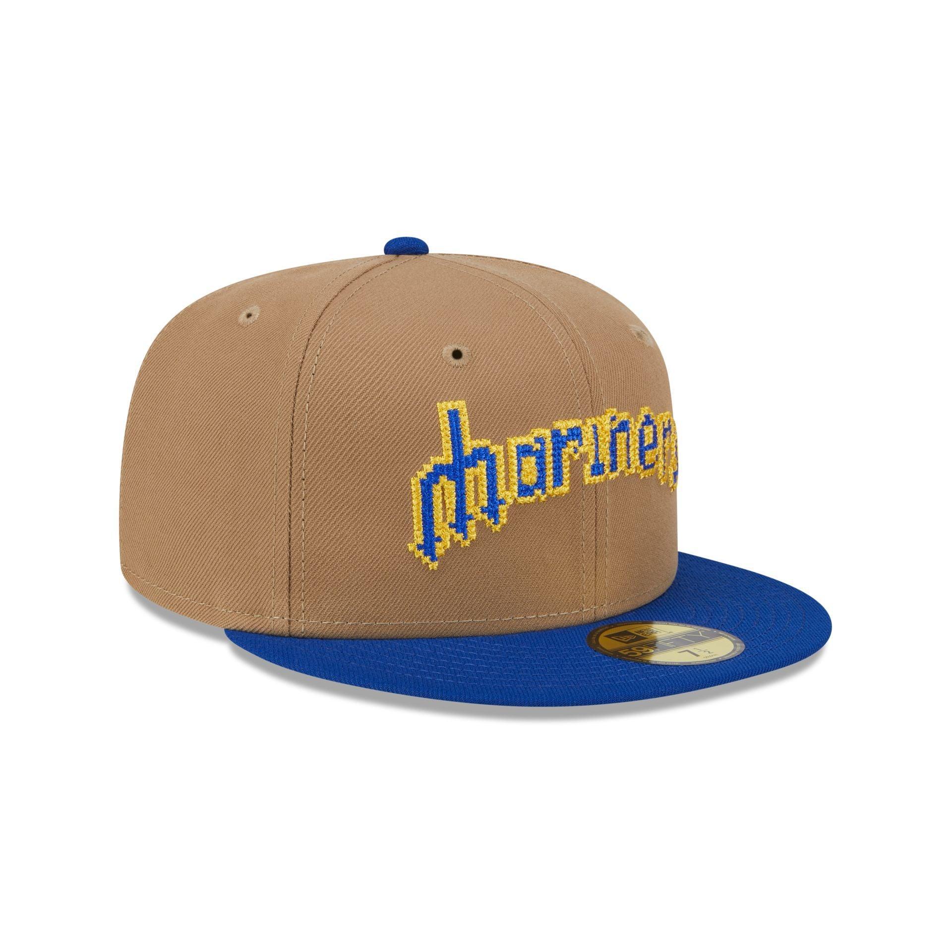 Seattle Mariners Classic 8-Bit Wordmark 59FIFTY Fitted Hat Male Product Image